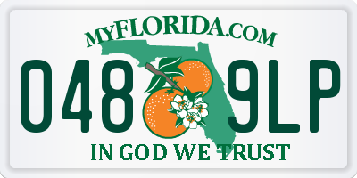 FL license plate 0489LP