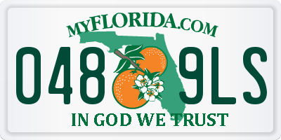 FL license plate 0489LS