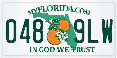 FL license plate 0489LW