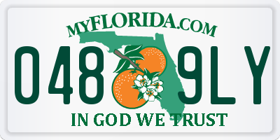 FL license plate 0489LY