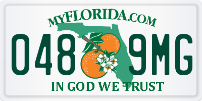 FL license plate 0489MG