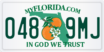 FL license plate 0489MJ
