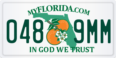 FL license plate 0489MM