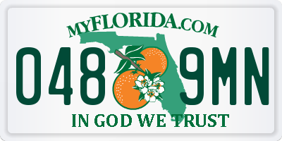 FL license plate 0489MN