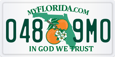 FL license plate 0489MO