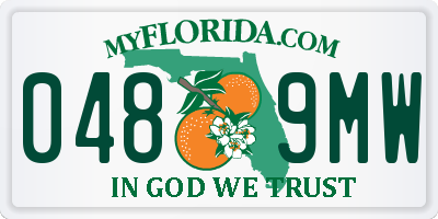 FL license plate 0489MW