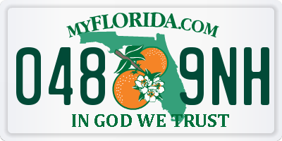 FL license plate 0489NH