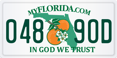 FL license plate 0489OD