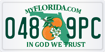 FL license plate 0489PC