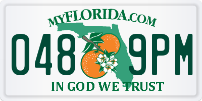 FL license plate 0489PM