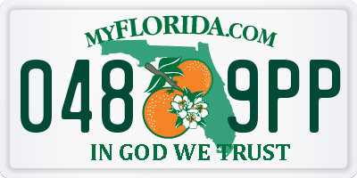 FL license plate 0489PP