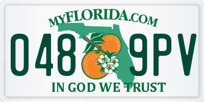 FL license plate 0489PV