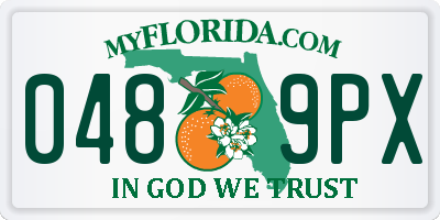 FL license plate 0489PX