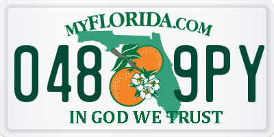FL license plate 0489PY