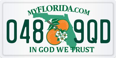 FL license plate 0489QD