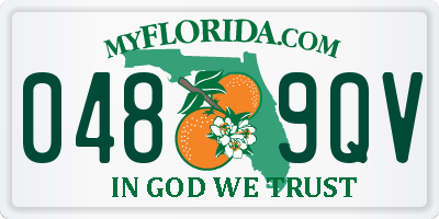 FL license plate 0489QV