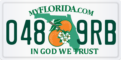 FL license plate 0489RB