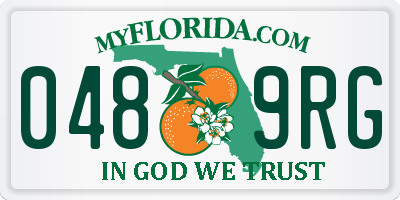 FL license plate 0489RG