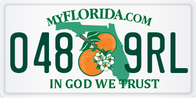 FL license plate 0489RL