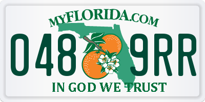 FL license plate 0489RR