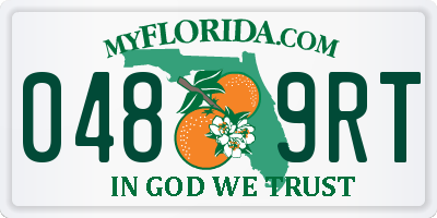 FL license plate 0489RT