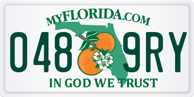 FL license plate 0489RY