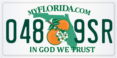FL license plate 0489SR
