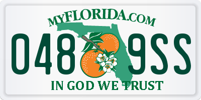FL license plate 0489SS