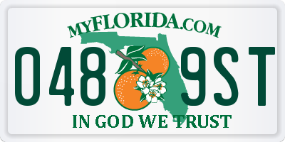 FL license plate 0489ST