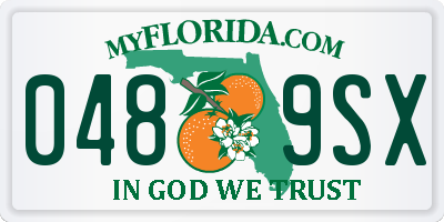 FL license plate 0489SX