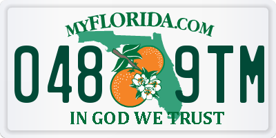 FL license plate 0489TM