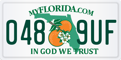 FL license plate 0489UF