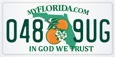 FL license plate 0489UG