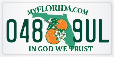 FL license plate 0489UL