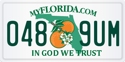 FL license plate 0489UM