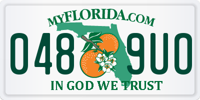 FL license plate 0489UO