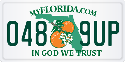 FL license plate 0489UP