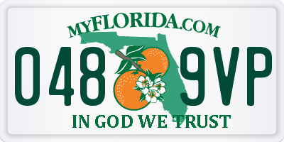 FL license plate 0489VP