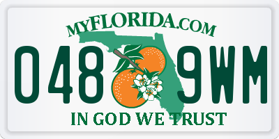 FL license plate 0489WM