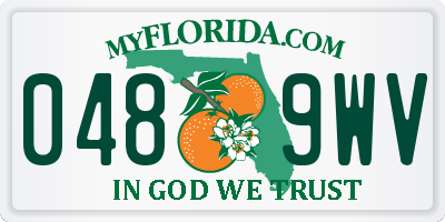 FL license plate 0489WV