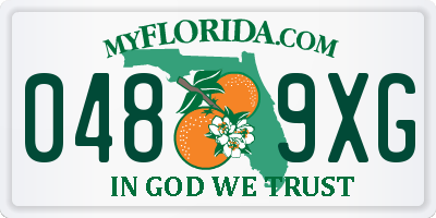 FL license plate 0489XG