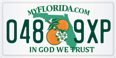 FL license plate 0489XP