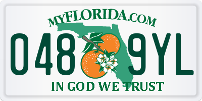 FL license plate 0489YL