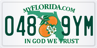 FL license plate 0489YM