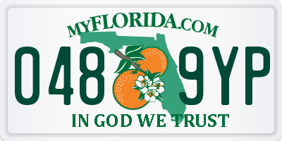 FL license plate 0489YP