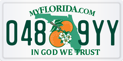 FL license plate 0489YY