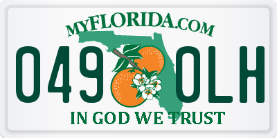FL license plate 0490LH