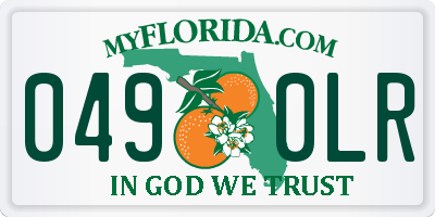 FL license plate 0490LR