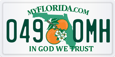 FL license plate 0490MH