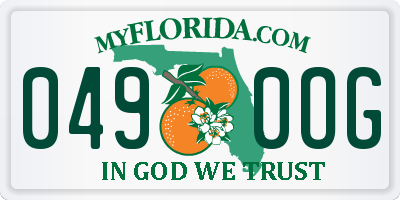FL license plate 0490OG